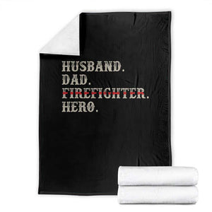 First Responder Pride Throw Blanket Husband Dad Firefighter Hero