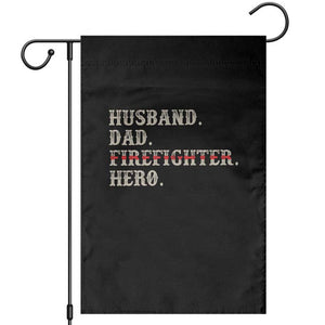 First Responder Pride Garden Flag Husband Dad Firefighter Hero