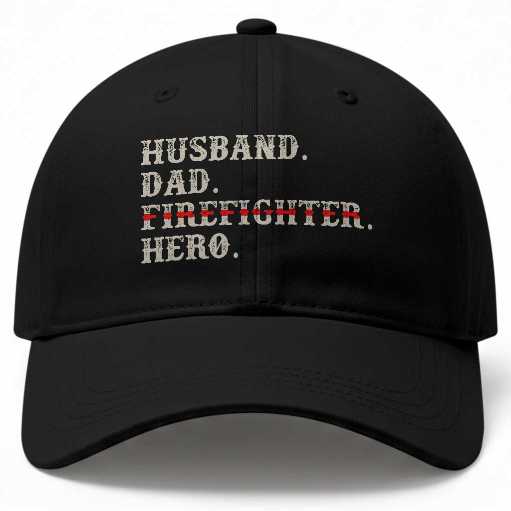 First Responder Pride Baseball Cap Husband Dad Firefighter Hero