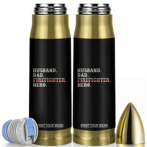 First Responder Pride Bullet Tumbler Husband Dad Firefighter Hero