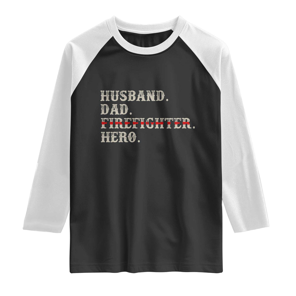 First Responder Pride Raglan Shirt Husband Dad Firefighter Hero