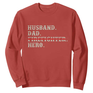 First Responder Pride Sweatshirt Husband Dad Firefighter Hero