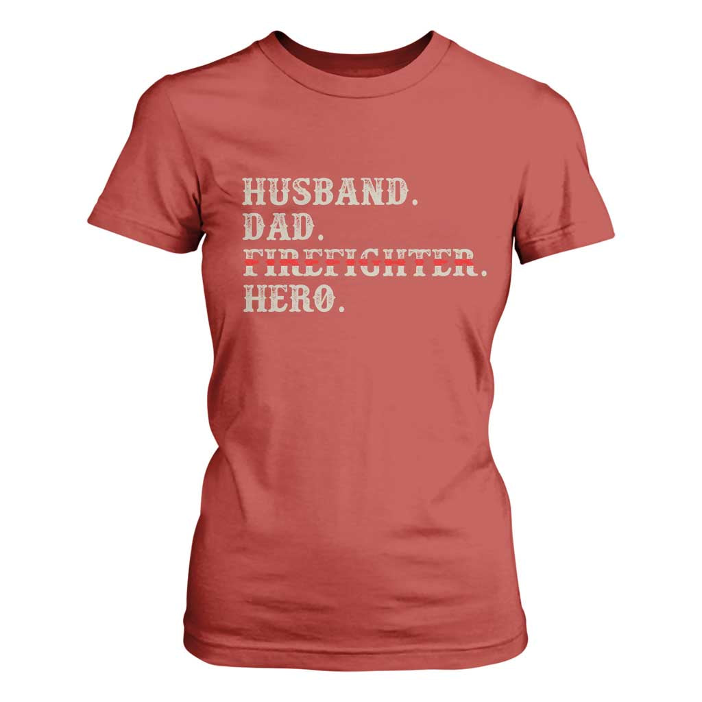 First Responder Pride T Shirt For Women Husband Dad Firefighter Hero