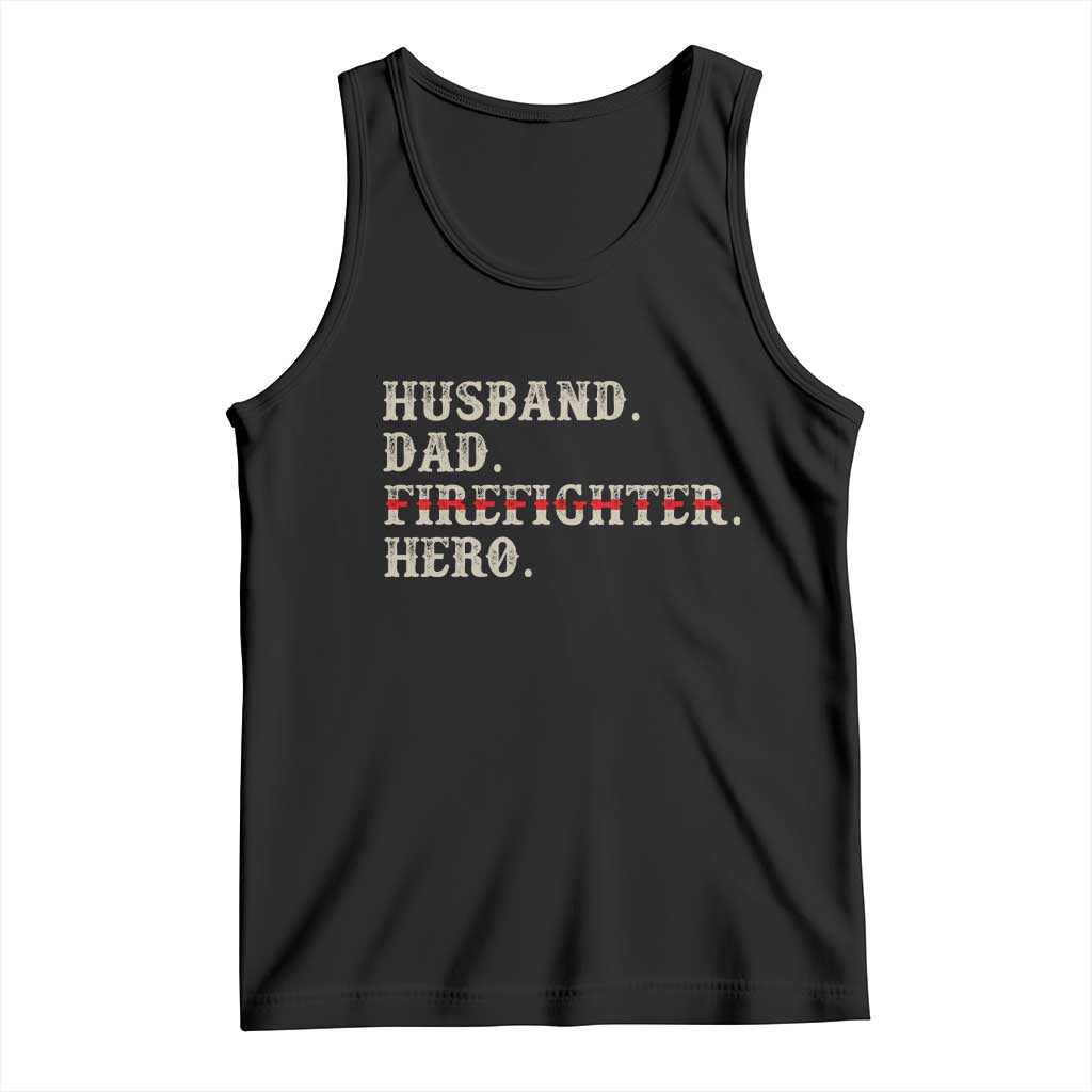 First Responder Pride Tank Top Husband Dad Firefighter Hero
