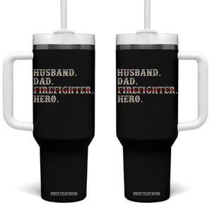 First Responder Pride Tumbler With Handle Husband Dad Firefighter Hero