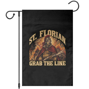 St Florian Firefighter Faith Garden Flag Grab The Line Brave Fire Service