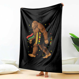 Funny Kwanzaa Bigfoot Lover Throw Blanket African American Holiday Gift TS12 Print Your Wear