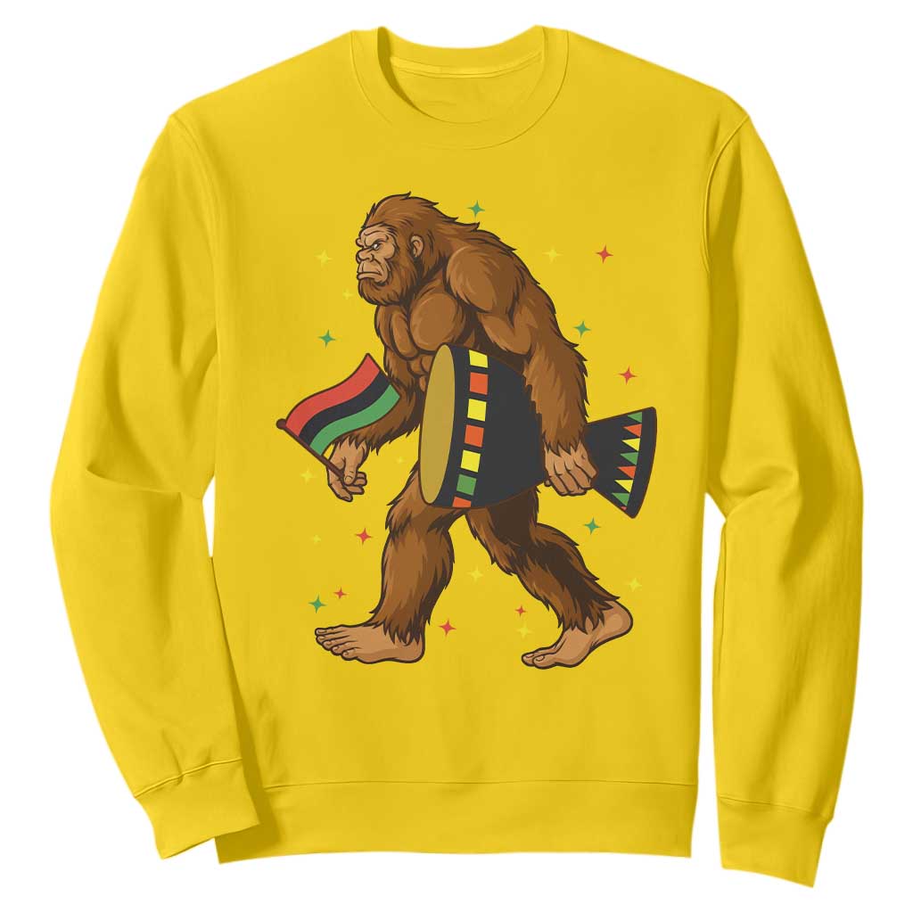Funny Kwanzaa Bigfoot Lover Sweatshirt African American Holiday Gift TS12 Daisy Print Your Wear