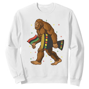 Funny Kwanzaa Bigfoot Lover Sweatshirt African American Holiday Gift TS12 White Print Your Wear