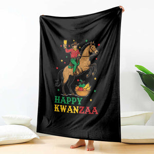 Happy Kwanzaa Cowboy Throw Blanket Funny African Holiday Gift TS12 Print Your Wear
