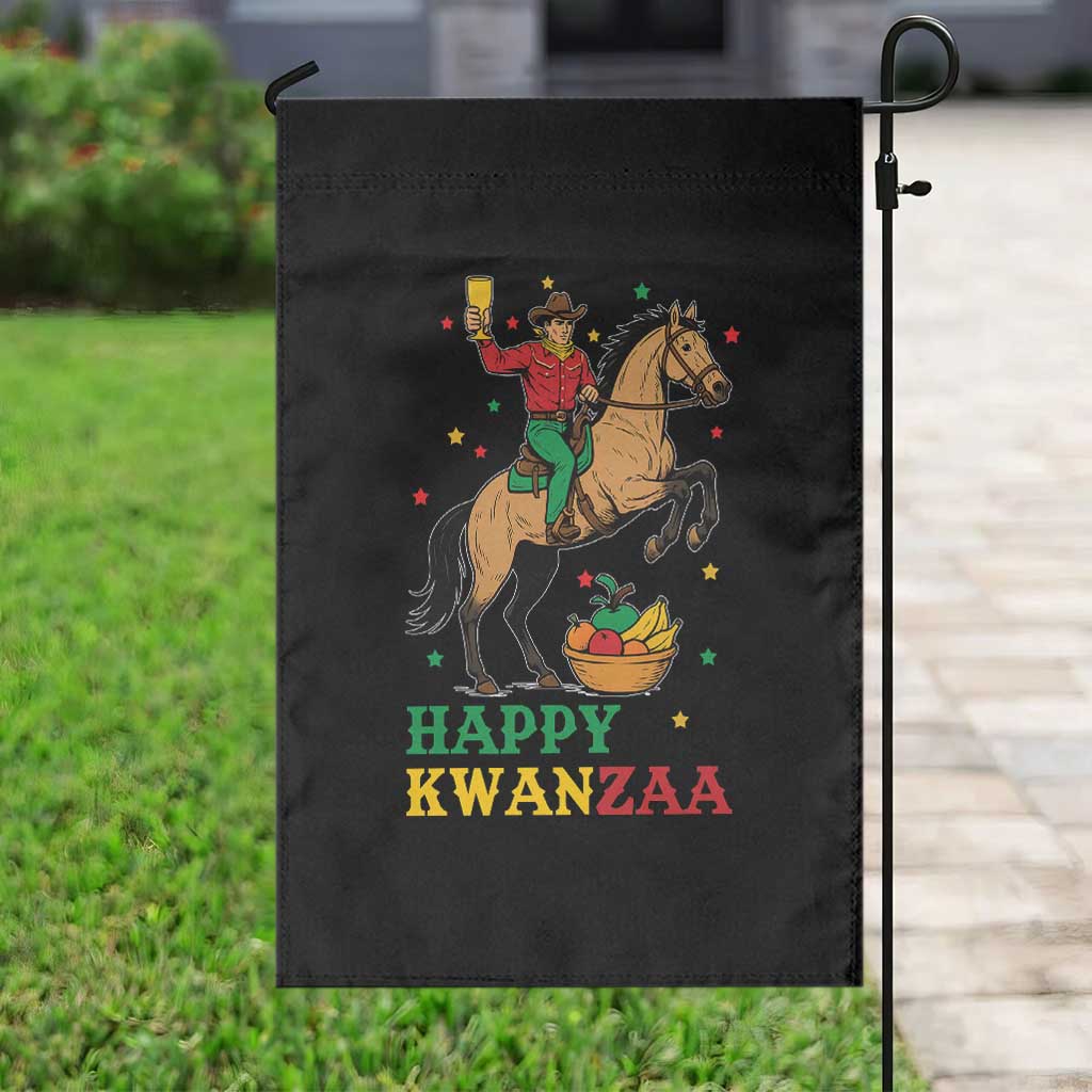 Happy Kwanzaa Cowboy Garden Flag Funny African Holiday Gift TS12 Print Your Wear