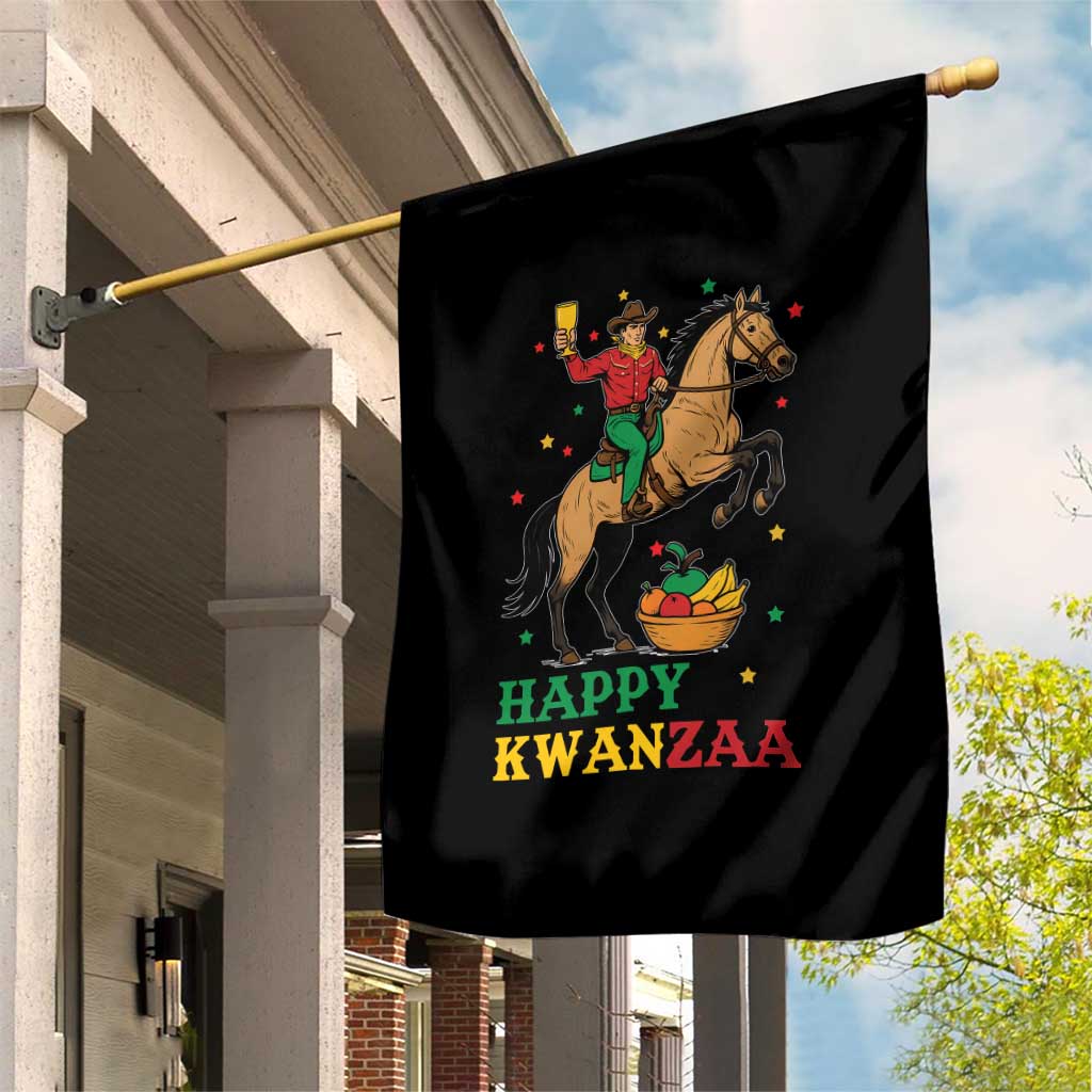 Happy Kwanzaa Cowboy Garden Flag Funny African Holiday Gift TS12 Print Your Wear