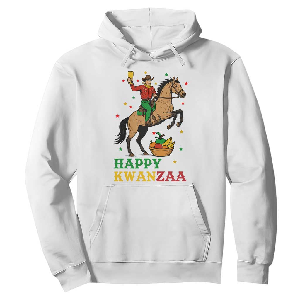 Happy Kwanzaa Cowboy Hoodie Funny African Holiday Gift TS12 White Print Your Wear