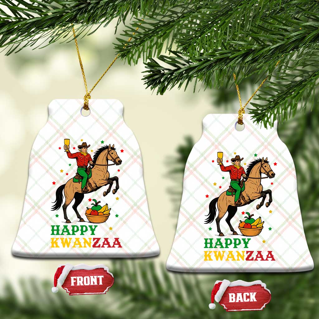 Happy Kwanzaa Cowboy Ceramic Ornament Funny African Holiday Gift TS12 Print Your Wear