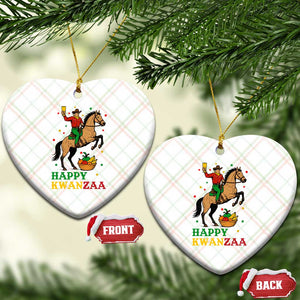 Happy Kwanzaa Cowboy Ceramic Ornament Funny African Holiday Gift TS12 Print Your Wear