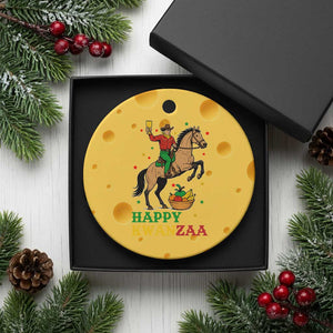 Happy Kwanzaa Cowboy Ceramic Ornament Funny African Holiday Gift TS12 1pc Yellow Cheese Print Your Wear