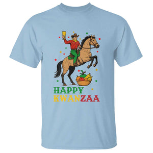 Happy Kwanzaa Cowboy T Shirt Funny African Holiday Gift TS12 Light Blue Print Your Wear
