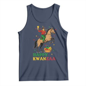 Happy Kwanzaa Cowboy Tank Top Funny African Holiday Gift TS12 Navy Print Your Wear