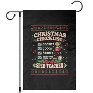 Christmas Checklist SPED Teacher Garden Flag Celebrate Every Tiny Win