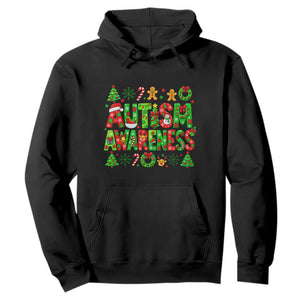 Autism Christmas Support Hoodie Spreading Acceptance Holiday Season