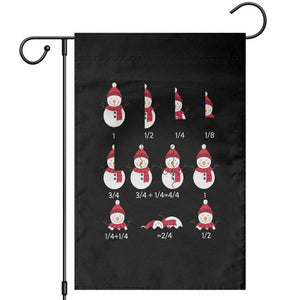 Christmas Math Teacher Garden Flag Snowman Fractions Educational Equation Gift