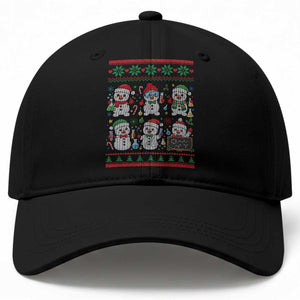 Chemistry Science Snowman Baseball Cap Laboratory Teacher Christmas Gift