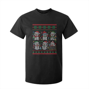 Chemistry Science Snowman T Shirt For Kid Laboratory Teacher Christmas Gift