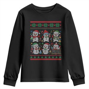 Chemistry Science Snowman Youth Sweatshirt Laboratory Teacher Christmas Gift