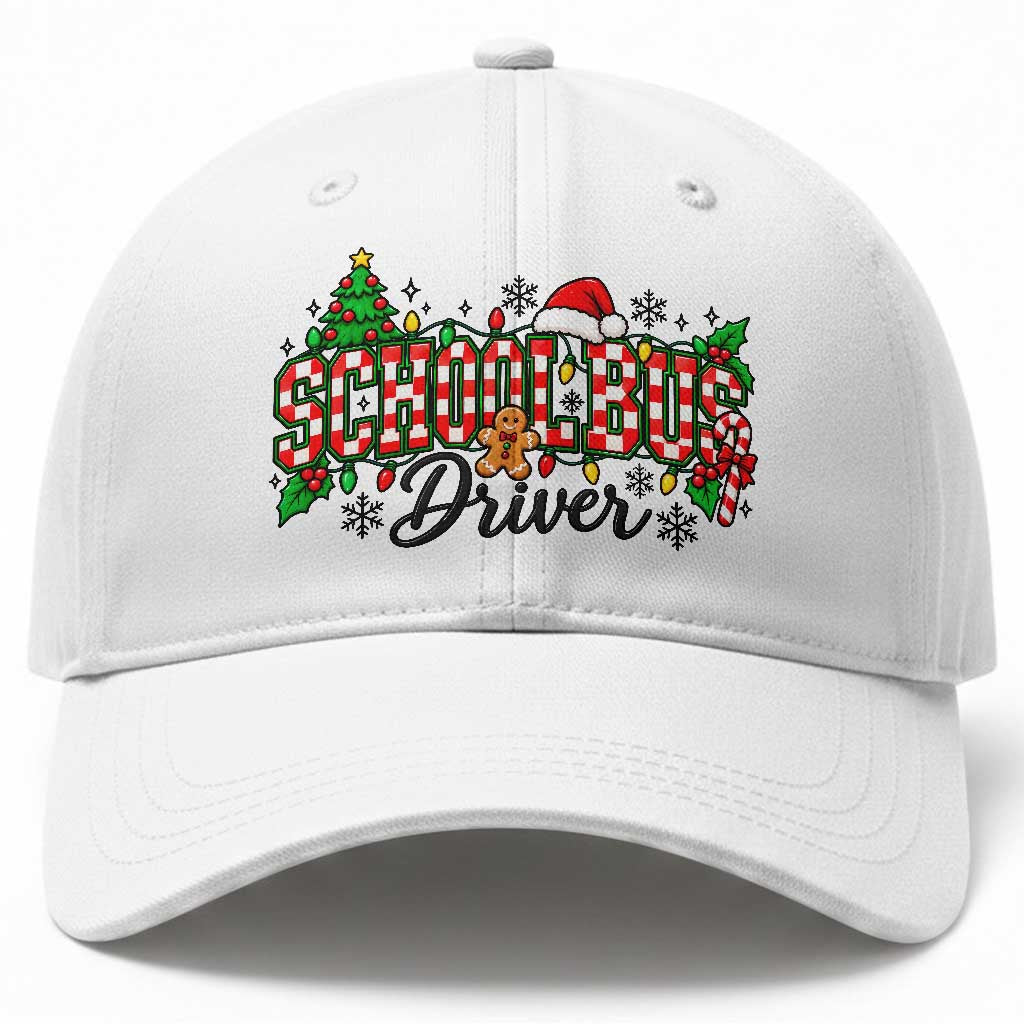 School Bus Driver Christmas Baseball Cap Transportation Appreciation Gift
