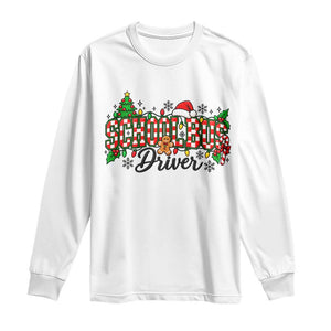 School Bus Driver Christmas Long Sleeve Shirt Transportation Appreciation Gift