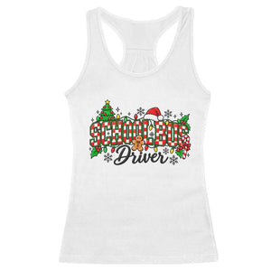 School Bus Driver Christmas Racerback Tank Top Transportation Appreciation Gift