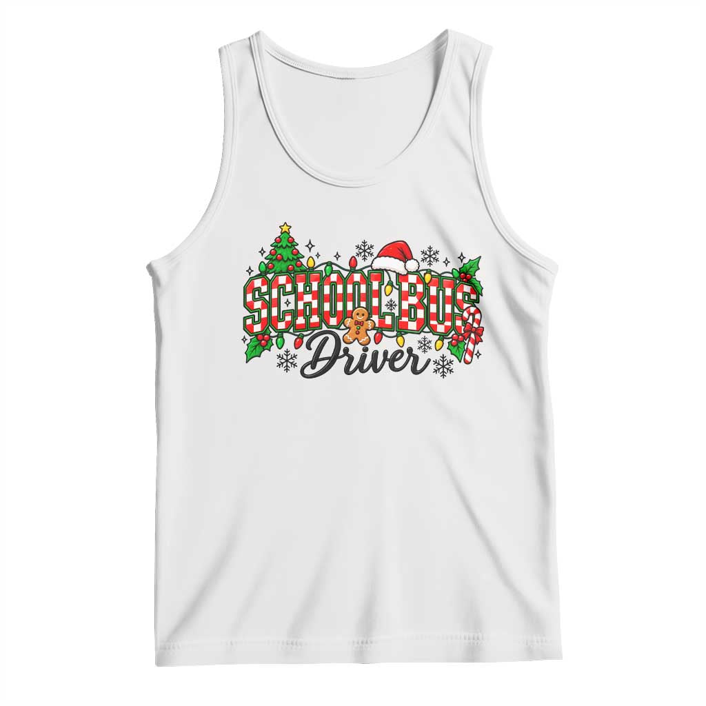 School Bus Driver Christmas Tank Top Transportation Appreciation Gift