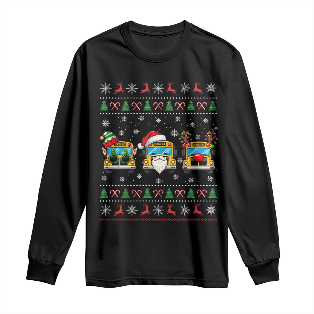 School Bus Christmas Appreciation Long Sleeve Shirt Transportation Staff Holiday Gift