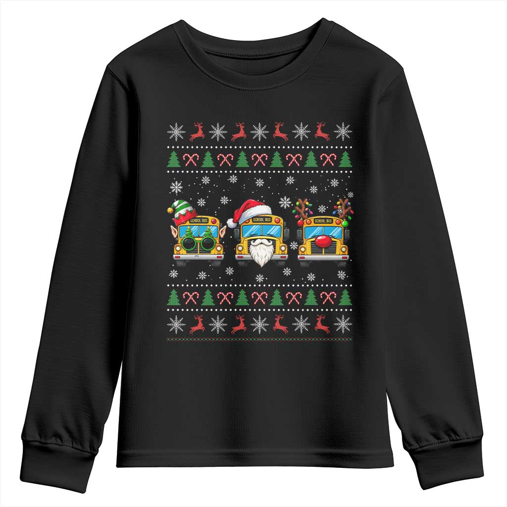 School Bus Christmas Appreciation Youth Sweatshirt Transportation Staff Holiday Gift