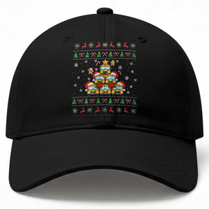 Funny Christmas Tree School Bus Driver Baseball Cap Holiday Transportation Gift