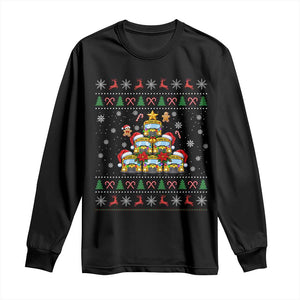 Funny Christmas Tree School Bus Driver Long Sleeve Shirt Holiday Transportation Gift