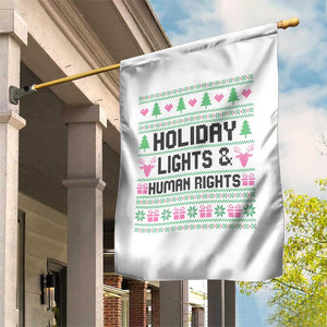 Christmas Lights For Human Rights Garden Flag Equality Supporter Gift TS12 Print Your Wear
