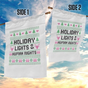 Christmas Lights For Human Rights Garden Flag Equality Supporter Gift TS12 Print Your Wear