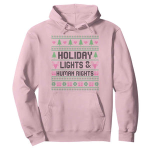 Christmas Lights For Human Rights Hoodie Equality Supporter Gift TS12 Light Pink Print Your Wear