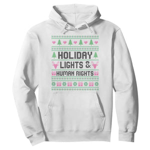 Christmas Lights For Human Rights Hoodie Equality Supporter Gift TS12 White Print Your Wear
