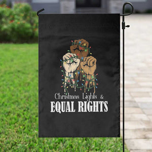 Christmas Lights And Equal Rights Garden Flag Diversity Xmas Gift TS12 Print Your Wear