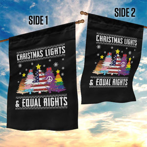 Xmas Lights Equal Rights Ugly Sweater Activism Gift Garden Flag TS12 Print Your Wear