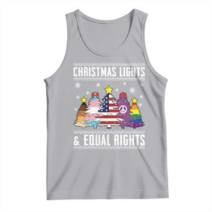 Xmas Lights Equal Rights Ugly Sweater Activism Gift Tank Top TS12 Athletic Heather Print Your Wear