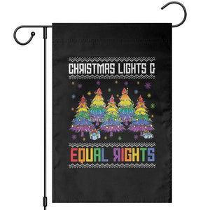 Christmas Equality Lights Ugly Sweater Garden Flag Xmas Activism Gift TS12 Black Print Your Wear