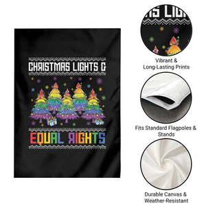 Christmas Equality Lights Ugly Sweater Garden Flag Xmas Activism Gift TS12 Print Your Wear