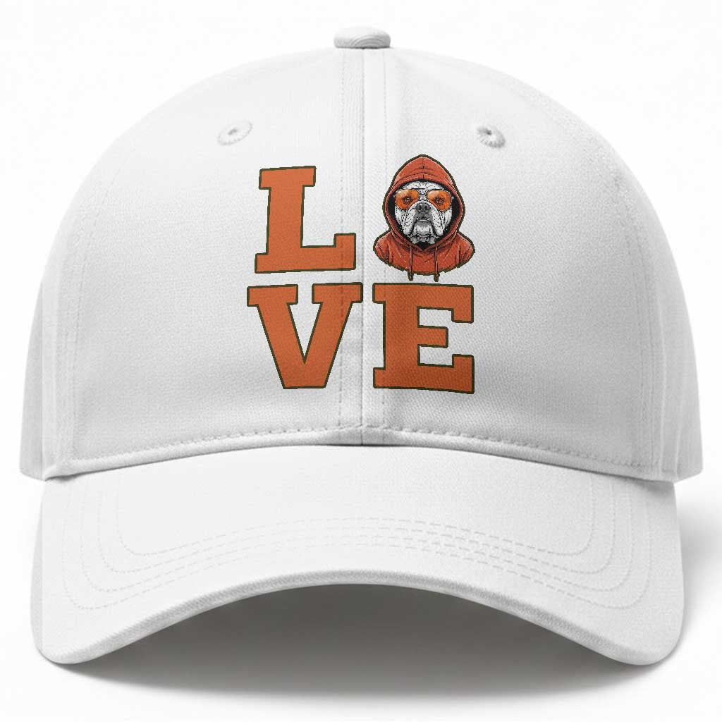 Love Vintage Cool Bulldog Baseball Cap Game Day Dog Lover TS12 Print Your Wear