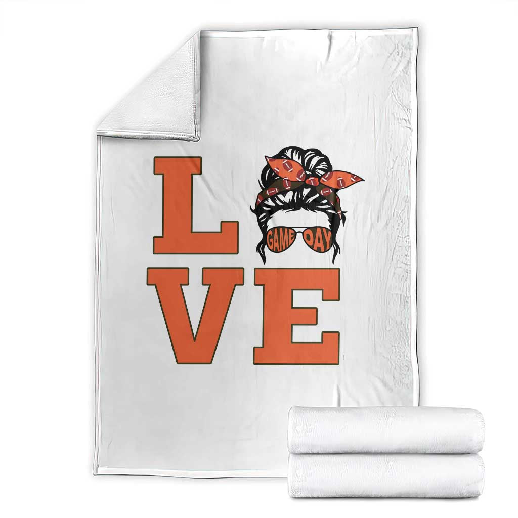 Love Vintage Cool Pun Girl Throw Blanket Game Day Gift TS12 Black Print Your Wear