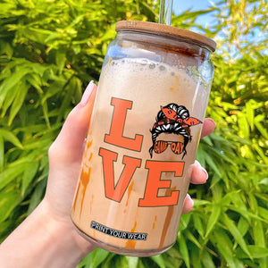Love Vintage Cool Pun Girl Glass Can Game Day Gift TS12 White Print Your Wear