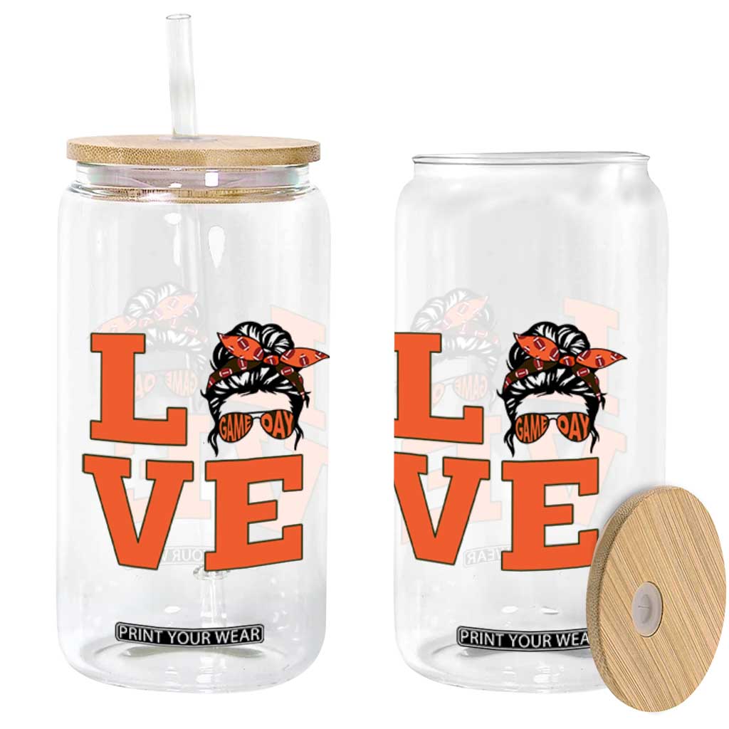 Love Vintage Cool Pun Girl Glass Can Game Day Gift TS12 Print Your Wear