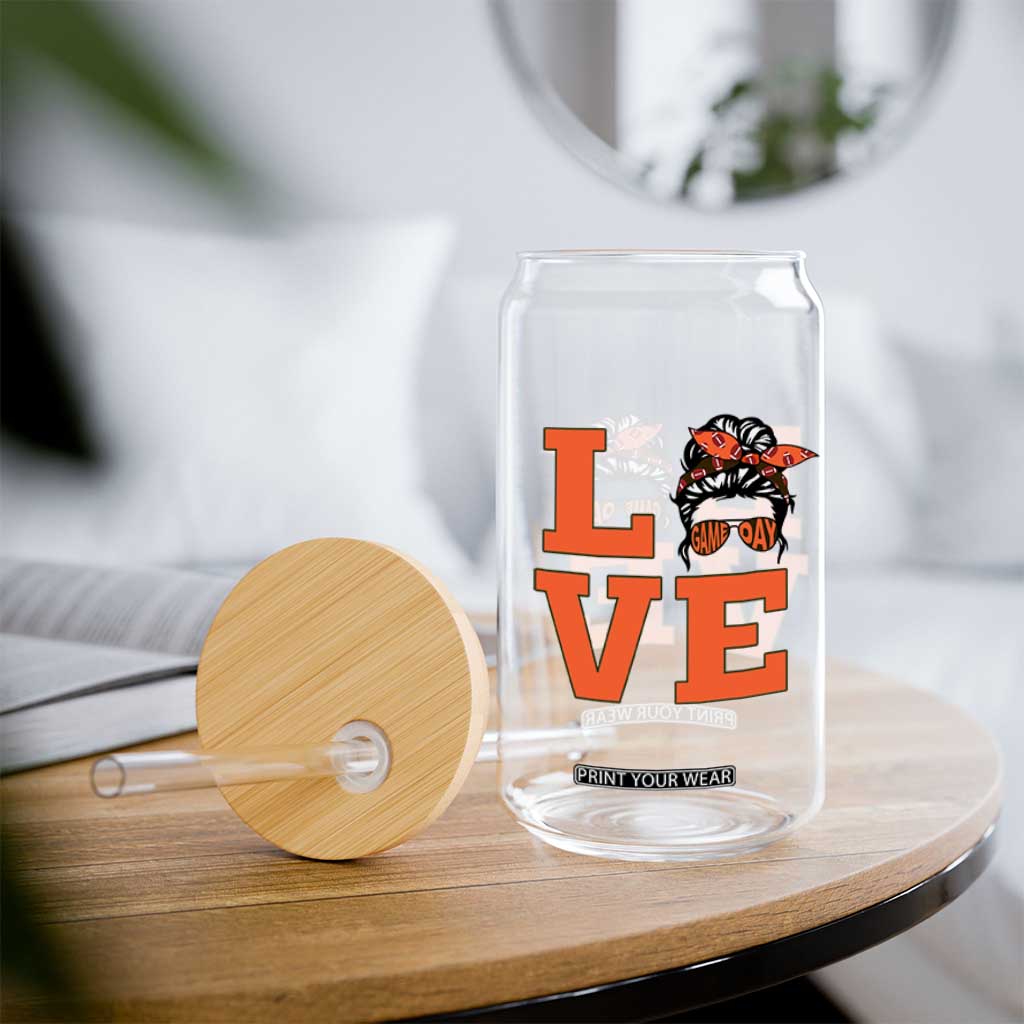 Love Vintage Cool Pun Girl Glass Can Game Day Gift TS12 Print Your Wear